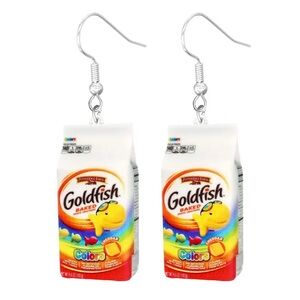 Rainbow Goldfish Acrylic Earrings